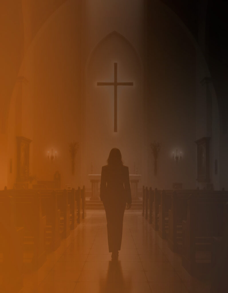 Fondo mujer Iglesia